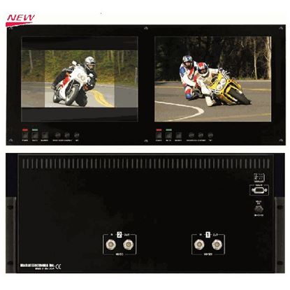 Obrazek V-R1042DP-TE Dual 10.4' High Def 1024x768 Monitor Set with HDSDI inputs, TE Line, 5RU
